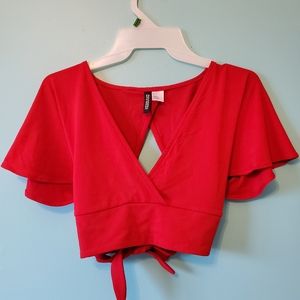 Red Crop Top